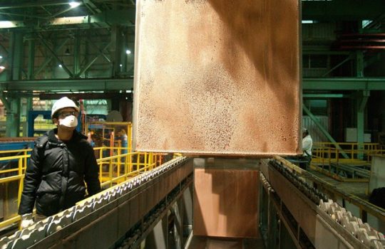 Cobre llega a US$2,69 y alcanza su mayor precio en 17 meses