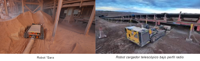 Robots al servicio de la minera