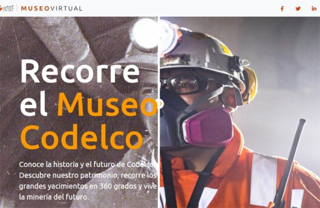 Codelco inaugura museo virtual en el Día del Patrimonio