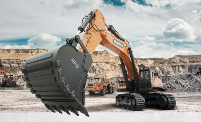 Doosan presenta la nueva excavadora DX1000LC-7 con mayor capacidad de control y tecnologa