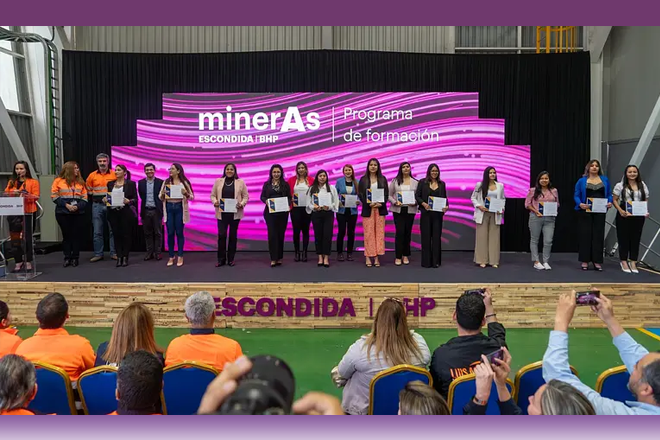Capacitadas por Programa Mineras, 162 mujeres de la Región de Antofagasta ya son nuevas operadoras planta y mina